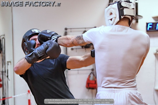 2019-05-30 Milano - pound4pound boxe gym 1063 Marco Meneghin vs Alex Avella